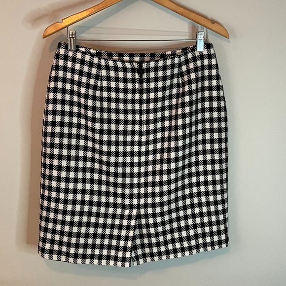 Plaza South Petite Vintage Houndstooth Skirt Size 10P - Picture 6 of 9